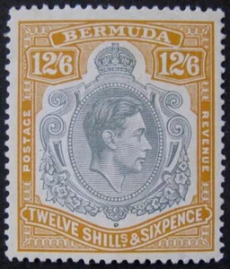 Bermuda Sg.120a 12/6, fine l/m/mint. P.14. Cat. £225. - Picture 1 of 2