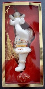 Lenox Weihnachtsmann & Teddybär 5 Zoll Ornament #6026264 LkNu Kostenloser Versand - Bild 1 von 4