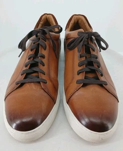 Nordstrom Uomo Jace Sneakers Scarpe Casual Ortholite Pelle Marrone Taglia 16. C131 - Foto 1 di 9