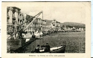 Italy Messina - Marina after Earthquake old postcard - Picture 1 of 3