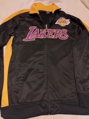 LA Lakers Chaqueta NBA Baloncesto Amarillo y Morado Ropa de Equipo Foto 1 de 3
