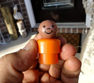 vintage FISHER PRICE LITTLE PEOPLE Carousel AFRICAN AMERICAN BOY CRPP #170 - Picture 1 of 10