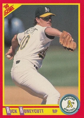 1990 Score - Rick Honeycutt #317 - Image 1 of 2
