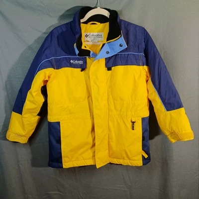 Columbia Tectonite Yellow Ski Jacket Youth US 10 / 12 Dbl Closure Gorpcore - Image 1 of 4