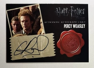Harry Potter Artbox Chris Rankin As Percy Weasley DH Pt2 Auto Autograph Card - Picture 1 of 2