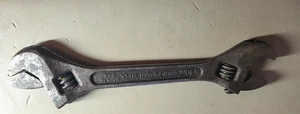 Vintage Crescent Tool Co Double End Adjustable Wrench 8" and 10" USA - Picture 1 of 5