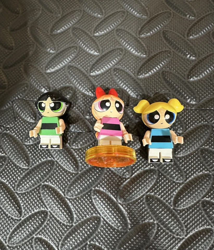 Mini figuras LEGO like Dimensions Powerpuff Girls Blossom Bubbles Buttercup + etiqueta Foto 1 de 3