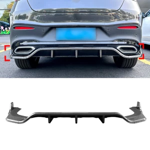 For Mercedes-Benz GLC Coupe 2024-2025 Bumper Diffuser Wing Carbon Fiber Style - Picture 1 of 16