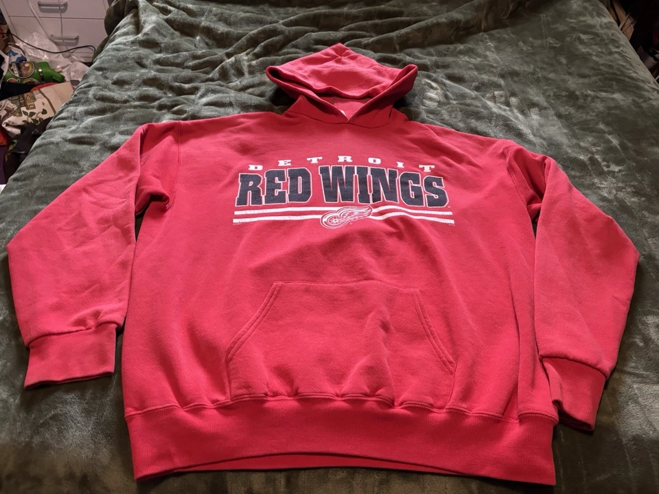 Sudadera con Capucha De Colección Detroit Red Wings Para Hombre Grande Años 90 EE. UU. Lee Sport Nuez moscada NHL Hockey Foto 1 de 4
