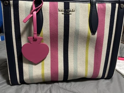 Bolso de Mano Kate Spade Market Breezy Rayas Mediano Multicolor Foto 1 de 4