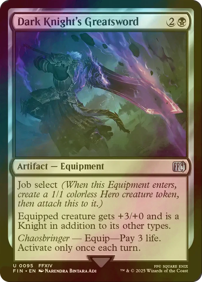 MTG FOIL Dark Knight's Greatsword English - Image 1 of 1