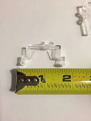 OEM LEVOLOR Kirsch Faux Wood Blind Clear Valance Clips One Pair 1.5" Fast Ship - Image 1 of 4