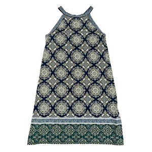 Mini Vestido Max Studio para Mujer Talla L Verde Azul Tejido Estirado Racerback Nuevo con Etiquetas - Imagen 1 de 6