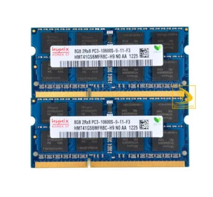 16G Hynix 2x 8GB DDR3 1333mhz 2RX8 PC3-10600S 204pin SODIMM Laptop Memory RAM 1# - Picture 1 of 6