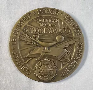 Vintage 1950’s American Legion School Award Medal - Semper Fidelis - Bronze - Picture 1 of 4