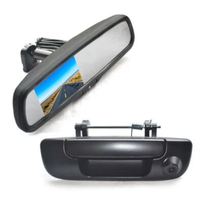 Tailgate Rear View Reverse Camera + Mirror Monitor for Dodge Ram 1500 2500 3500 - Image 1 of 4