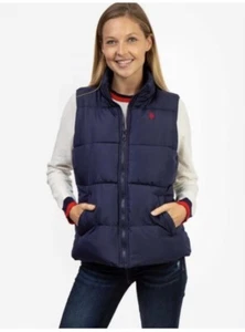U.S. POLO ASSN. Navy size L Vest Jacket for Women NWT - Picture 1 of 10