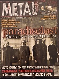 METAL SHOCK Rivista Heavy Magazine PARADISE LOST THRESHOLD ARTIC MONKEYS  2007