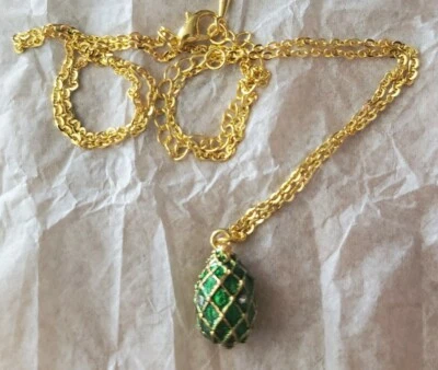 James Bond OCTOPUSSY como Fabergé huevo encanto collar 007 20"" cadena NUEVO  Foto 1 de 4