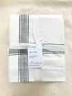 Pottery barn Windowpane Cotton Duvet Cove only King Charcoal / Snow White