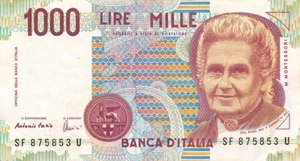 Italy 1000 Lire 3.10.1990 Series SF - U Circulated Banknote MPCZ - Picture 1 of 2