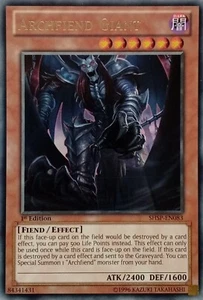 SHSP-EN083 ARCHFIEND GIANT RARE 1ST EDITION YuGiOh CARD - Picture 1 of 1