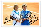 Martina Navratilova & Chris Evert Signed Autograph Photo Signature Print Tennis