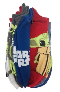 Star Wars Mandalorian Socks No Show 6 Pairs Size 4-10 Baby Yoda The Child Grogu - Picture 1 of 7