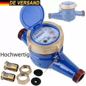 Gartenwasseruhr Geeicht 3/4" Zapfhahnzähler Zapfhahn kalt Wasseruhr Wasserzähler - Bild 1 von 8