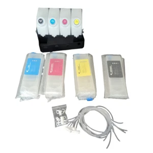 Sistema de suministro de tinta a granel + cartuchos verticales para Roland VS-300 VS-420 VS-540 nuevo - Imagen 1 de 5