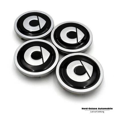 ORIGINAL smart Radnabendeckel Radnabenkappen Abdeckungen 1Satz fortwo 453 NEU - Bild 1 von 2