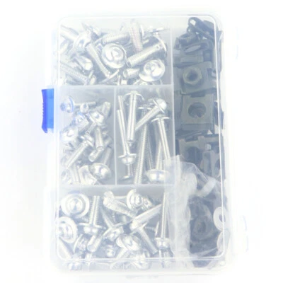 Kit completo de pernos de carenado carrocería tornillos tuercas aptos para BMW S1000RR S1000R plateado Foto 1 de 4