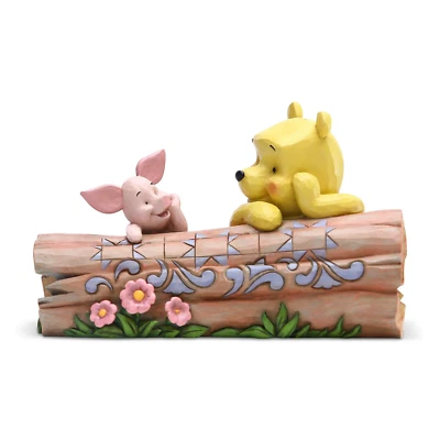 Jim Shore Disney Traditions - Pooh and Piglet on a Log Figurine - image 1 of 4