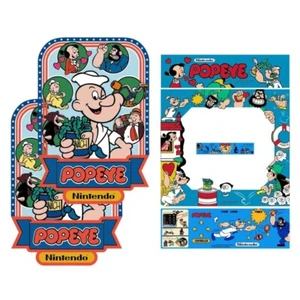 Popeye Arcade Side Art Full Set 6pc Artwork Textured CPO Complete Kit - Picture 1 of 1