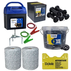 ELECTRIC FENCING KIT | Includes 9v Energiser, Insulators, Poly Wire & More 1000m - Picture 1 of 5