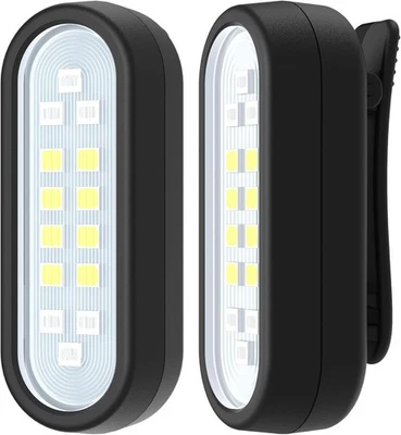 "Luz de Correr, Paquete de 2 Linternas de Clip para Corredores Luces de Seguridad Recargables Foto 1 de 4