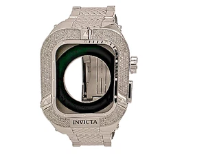 GENUINE DIAMOND BEZEL/INVICTA Band For APPLE WATCH 44mm 1.49 CTW DIAMONDS - Picture 1 of 12