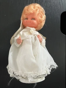 Vintage 60s Christmas COMMODORE Revolving Musical Holiday Girl “Jingle Bells” - Picture 1 of 3