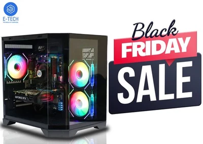 E-TECH TRADING LTD. Gaming PC Core i7 6700 - 6GB NVIDIA RTX 3050 DDR6 / 32GB RAM / 2TB + 1TB SSD W11