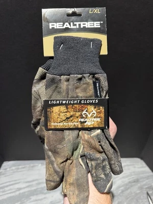 Realtree AP Lightweight Gloves Hunting L/XL New - Image 1 of 2