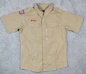 BSA Boy Scouts of America Uniform Shirt Webelos Youth XL 18-20 Tan New With Tags - Picture 1 of 9