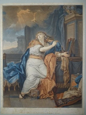 Sainte Marie-Madeleine - Ridé n. Le Brun - Aquatinta - Maria Magdalena - 1780 - Bild 1 von 4