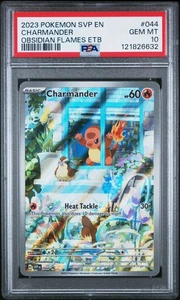 Pokemon Charmander SVP044 Obsidian Flames ETB Tarjeta Promocional PSA 10 Gemas Como Nueva - Imagen 1 de 2