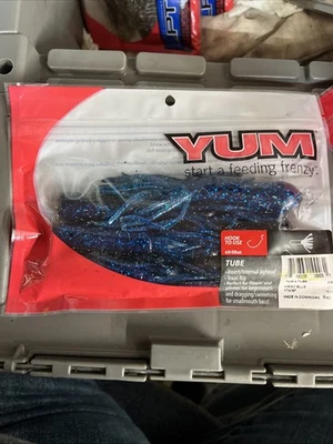 YUM ТРУБКА. VIRGO синий цвет 4 «дюймов 6 упаковка большой рот бас - Изображение 1 из 4