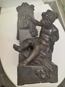 Large signed antique sculpture - Picture 1 of 10