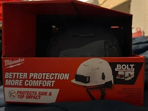 Milwaukee Gray Front Brim Vented Helmet with BOLT Class C 48-73-1336 new - Picture 1 of 7