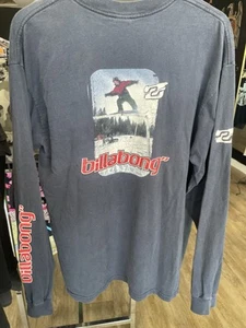 Camisa De Colección Años 90 Billabong Esquí Nieve Surf Ropa Manga Larga L - Imagen 1 de 6