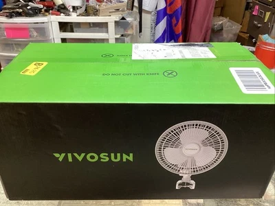 Vivosun A6 White AeroWave Adjustable Dual Portable Indoor Clip-On Fan - Image 1 of 3