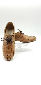 FLY LONDON scarpa donna pelle Oxford piatta taglia 38 US 7,5 usata - Foto 1 di 12