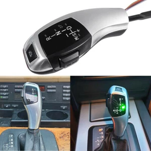 LED lighting shift lever shift button automatic for BMW E81 E87 E90 E92 SILVER - Picture 1 of 11